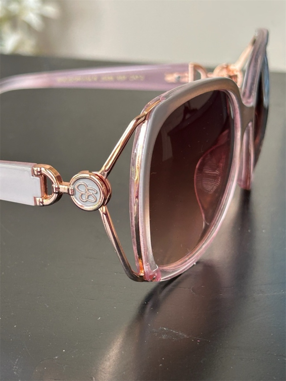 NWOT Jessica Simpson Glam Oversized Rose Fade Metal Vent Sunglasses J5686 RSF - Picture 9 of 13